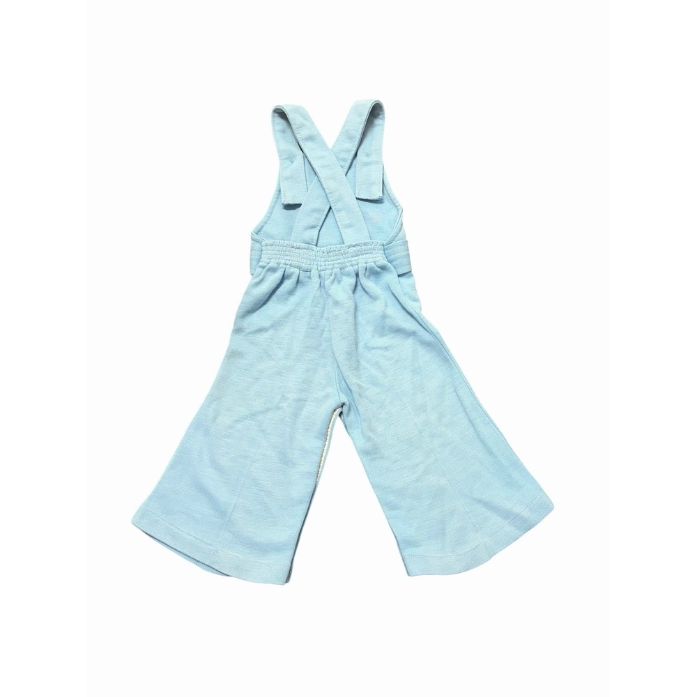 VTG Toddler Boys Overalls Blue Train Size 12 Months 70s - Picture 2 of 7